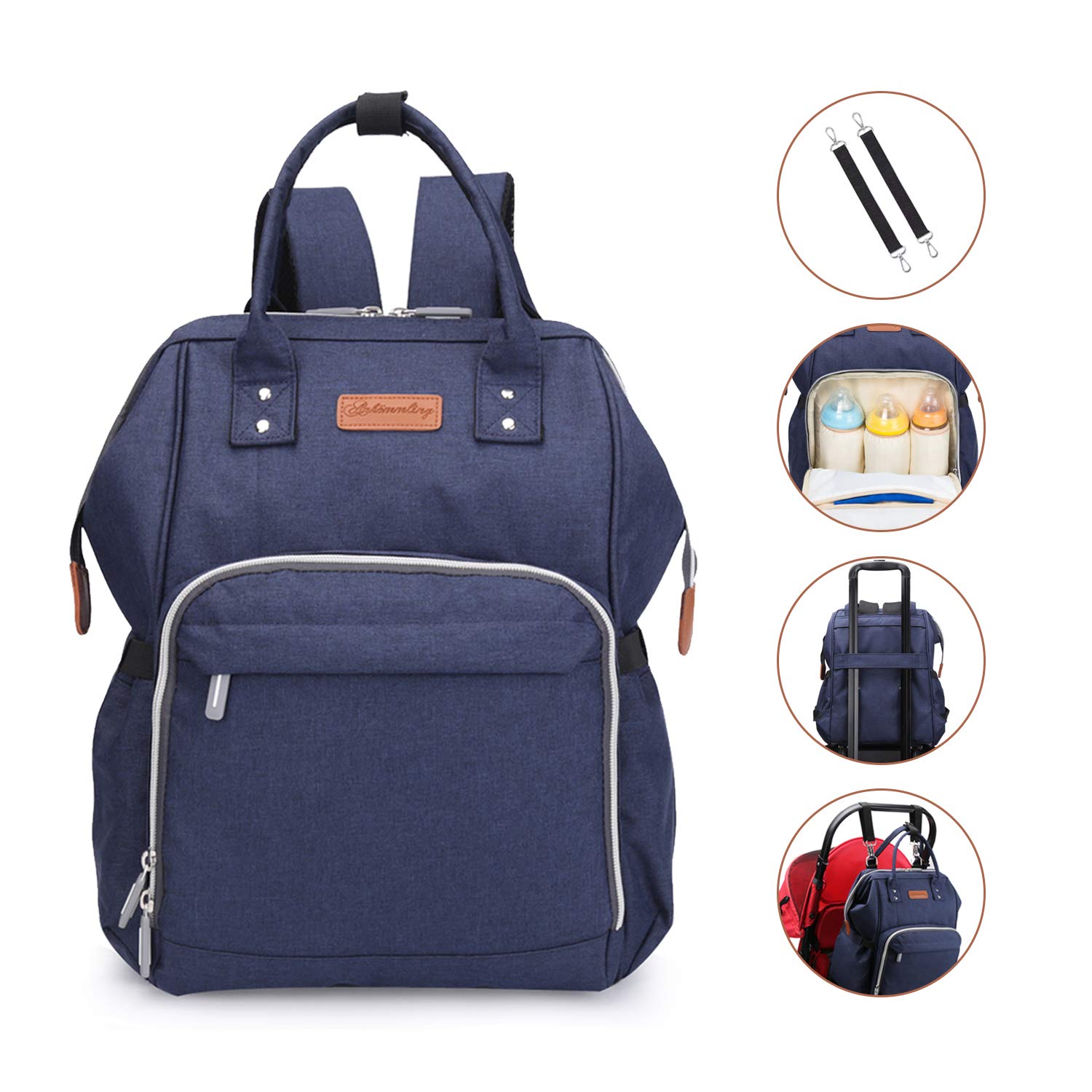 Sac à langer couleur bleu