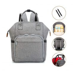 Sac à langer couleur gris