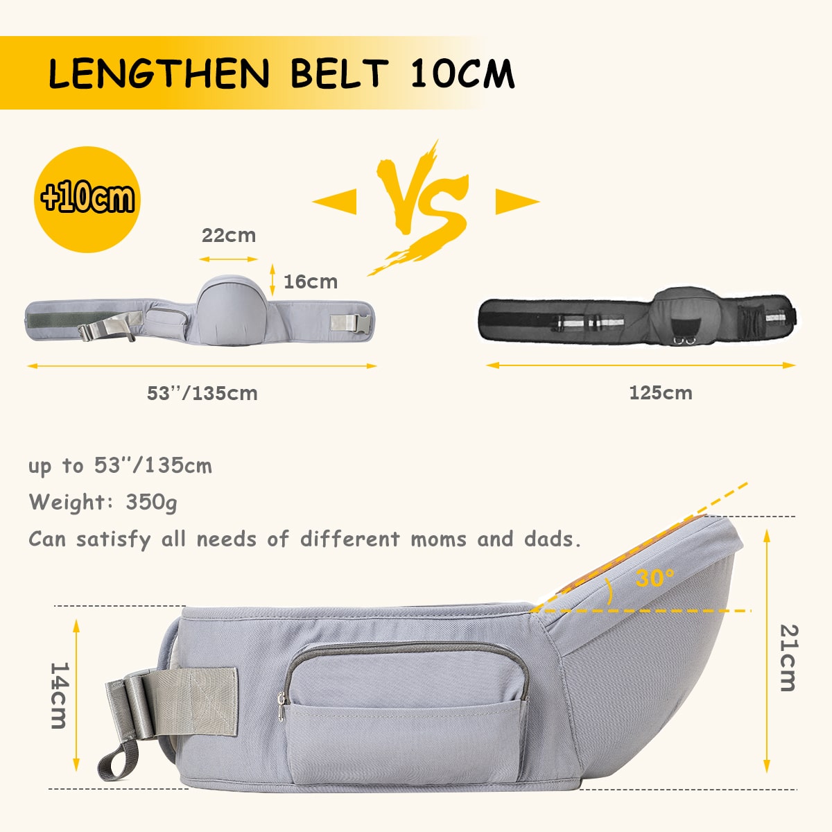 Siege bébé couleur gris