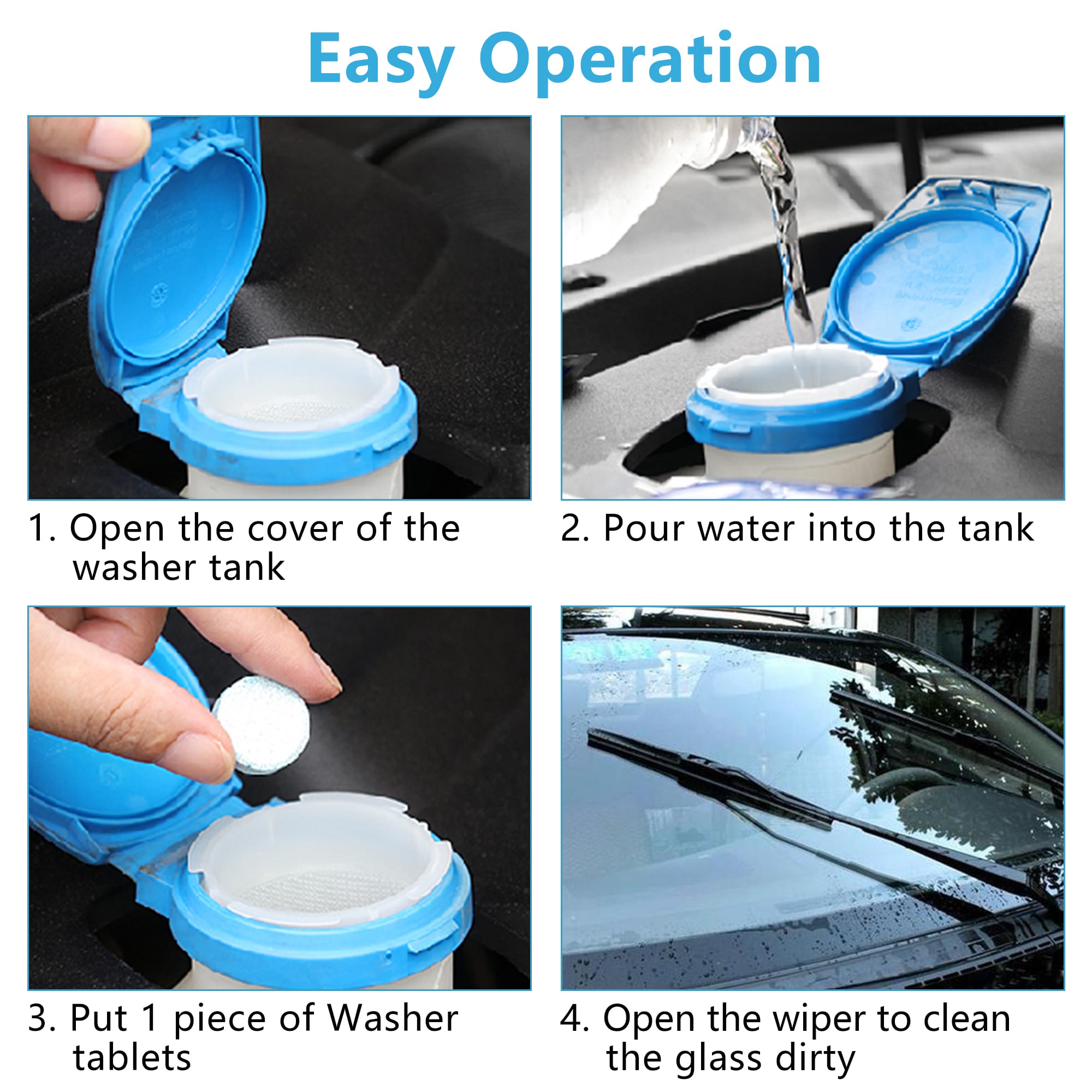 6 Nettoie facilement les carreaux voiture Nettoyage facilem des carreaux vitres voiture