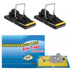 Piege souris plaque collant et souriciere