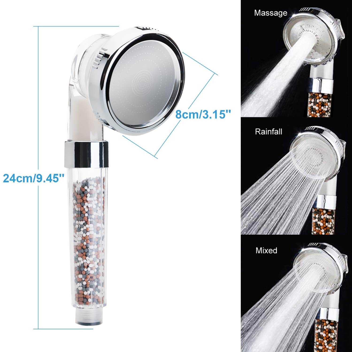 4 Pomme de Douche filtre à bille economique Pomme de Douche filtre à bille economique