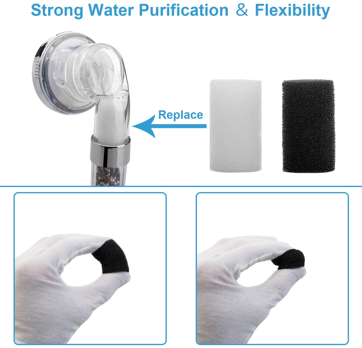 bille pour pomme de douche filtre