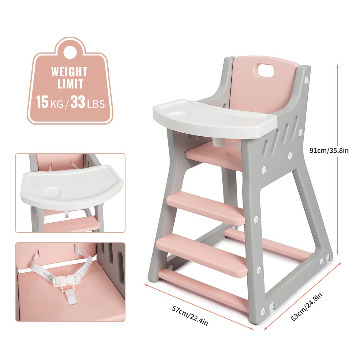 chaise haute bebe pliable