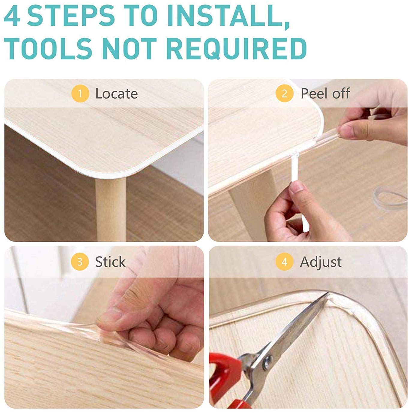 4 Protecteur de table contre collission facile a installer Protecteur de table contre collission facile a installer