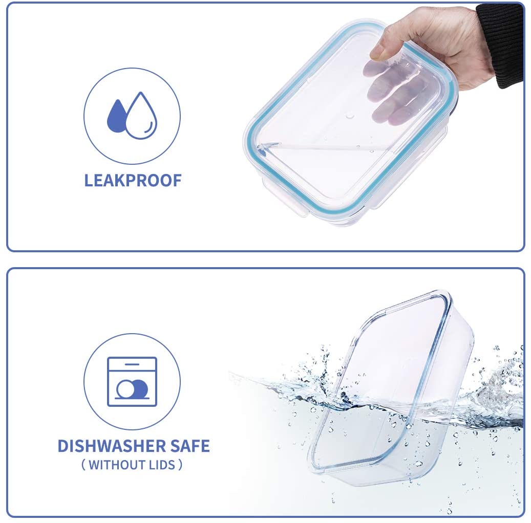 Recipient verre facile à nettoyer